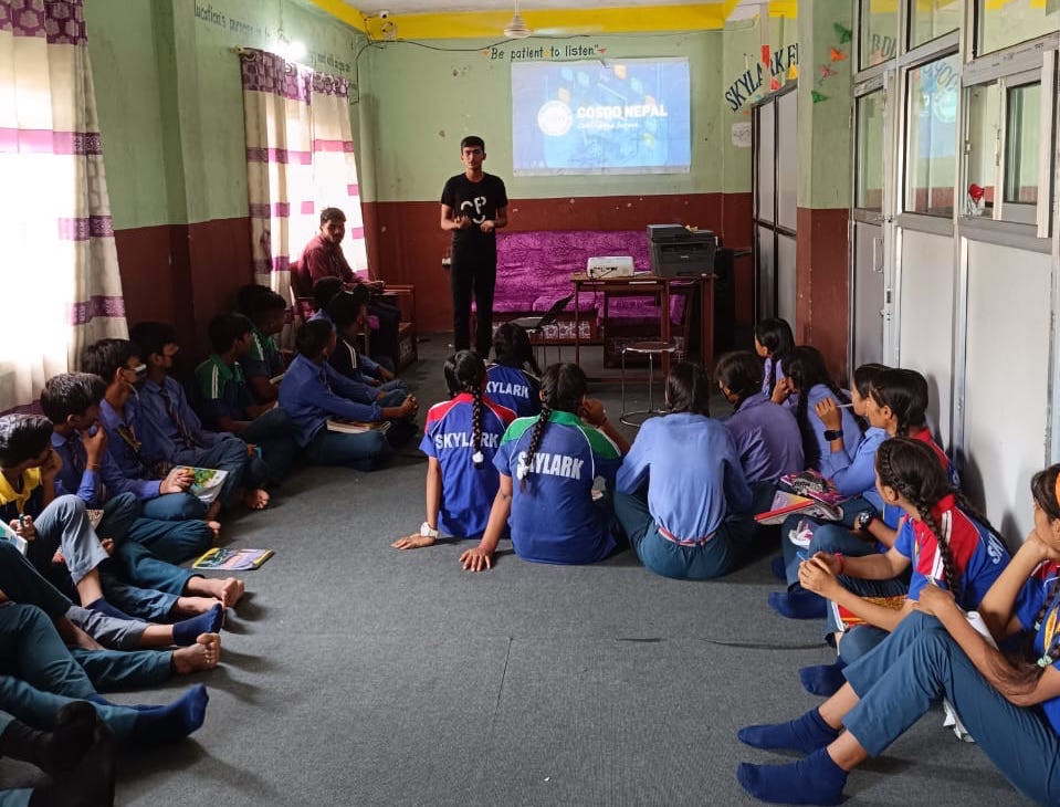 Session at Skylark Secondary English Boarding School, Odari Kapilvastu by Aashish Panthi Cosog Nepal